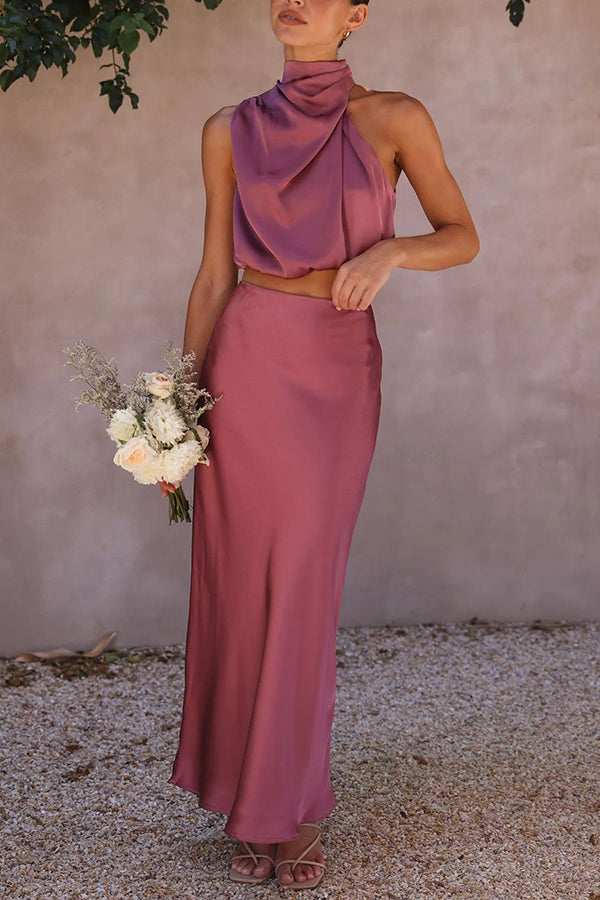 Clara™ - Zweiteilige Satin-Kleid-Sets