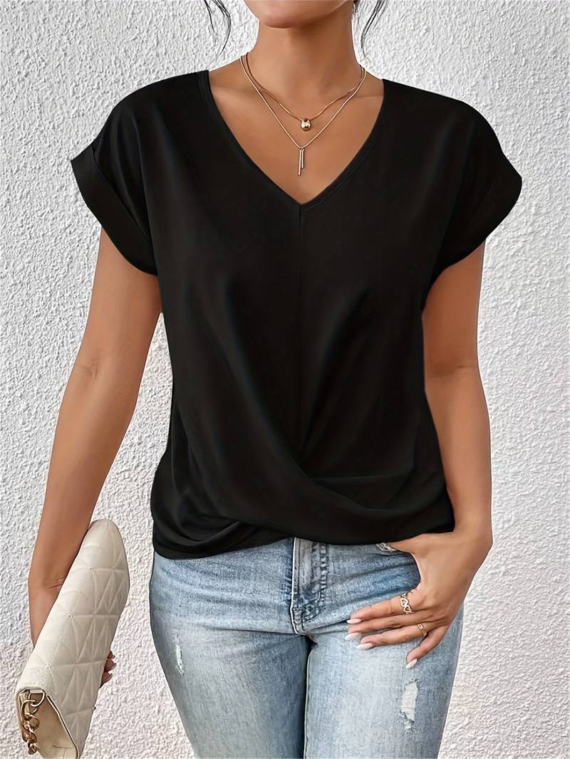 Zinnia™ - Lässiges Damen-T-Shirt mit kurzen Ärmeln