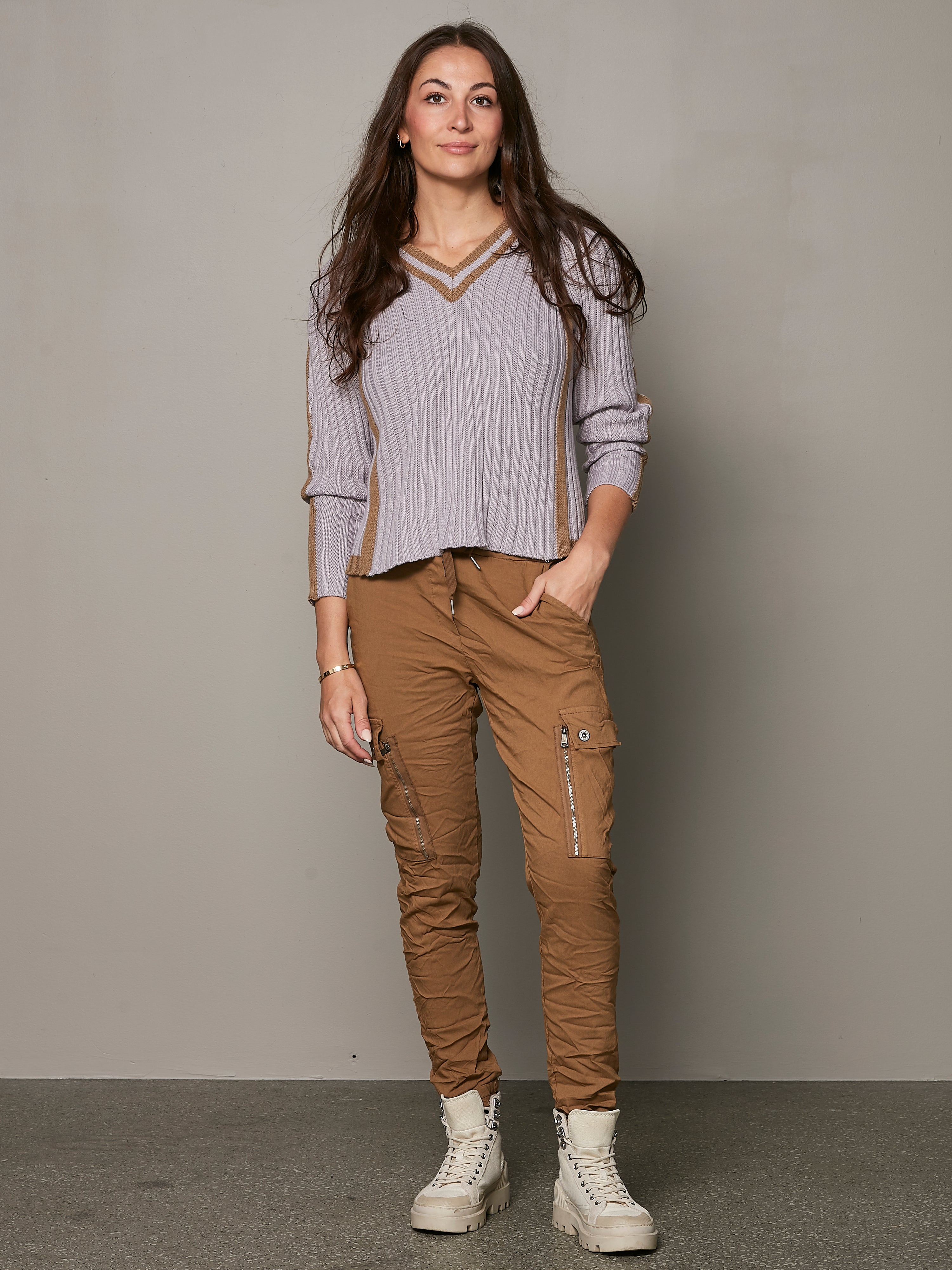 CARMEN cargo trousers - Sand