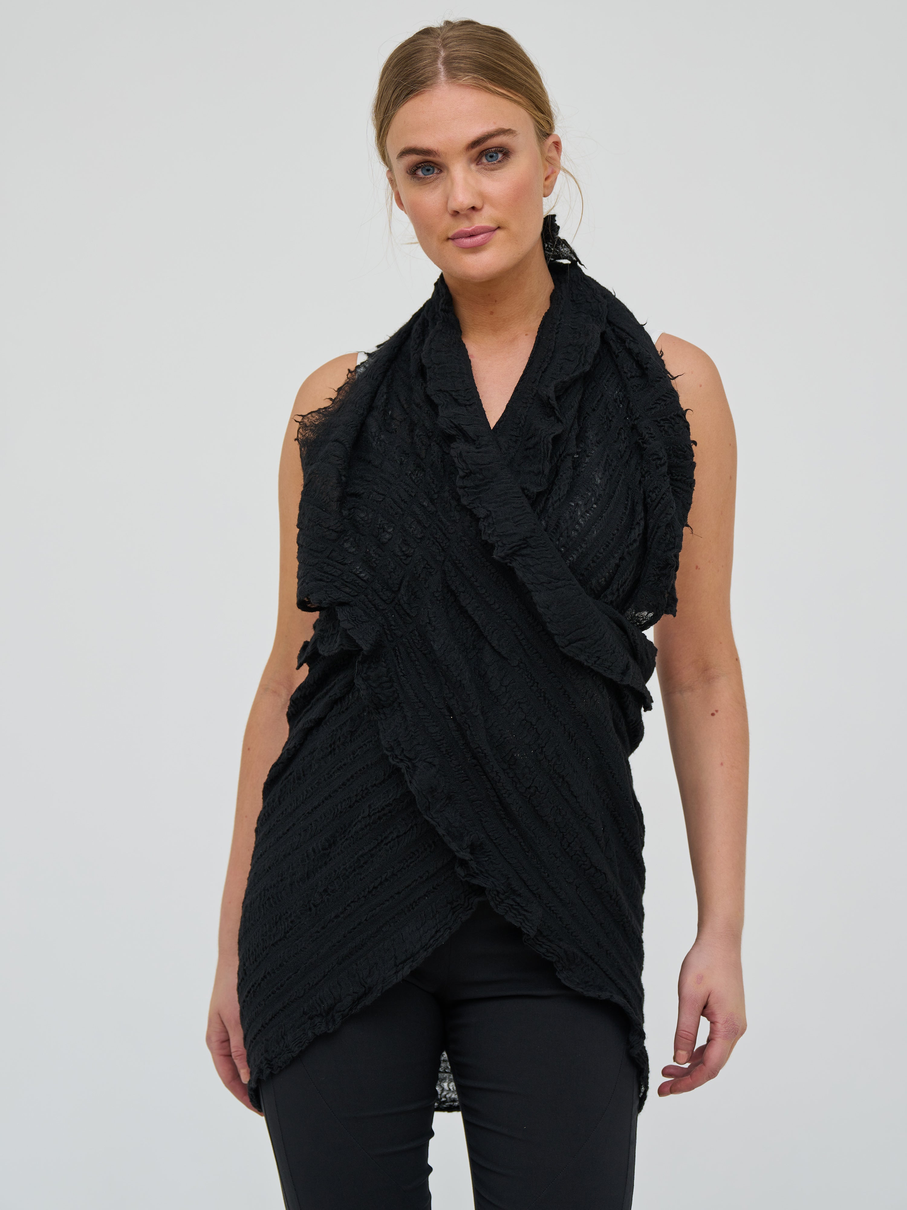 HOPE Large multi scarf - Black