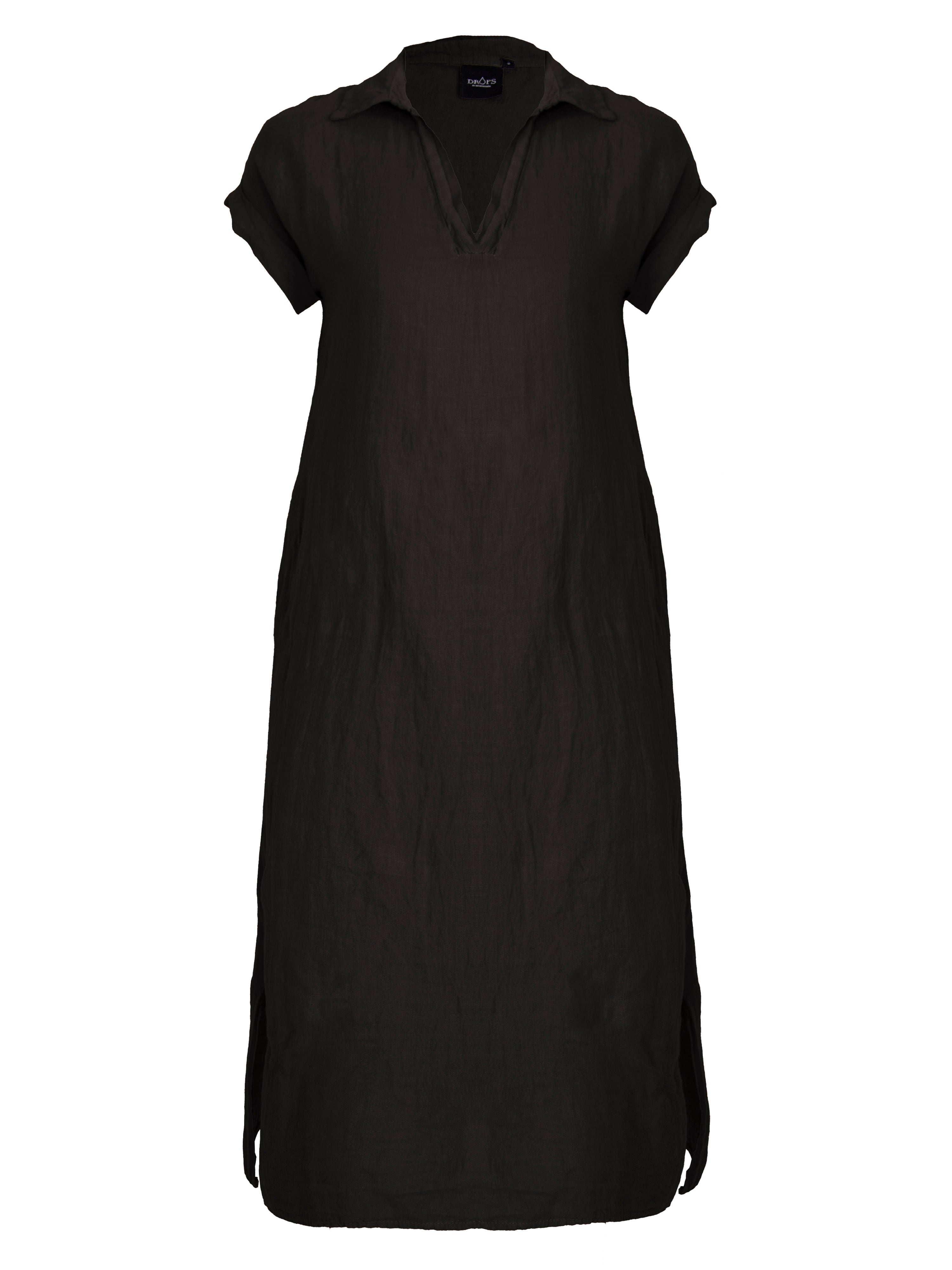 POLETTE Linen Dress - Black