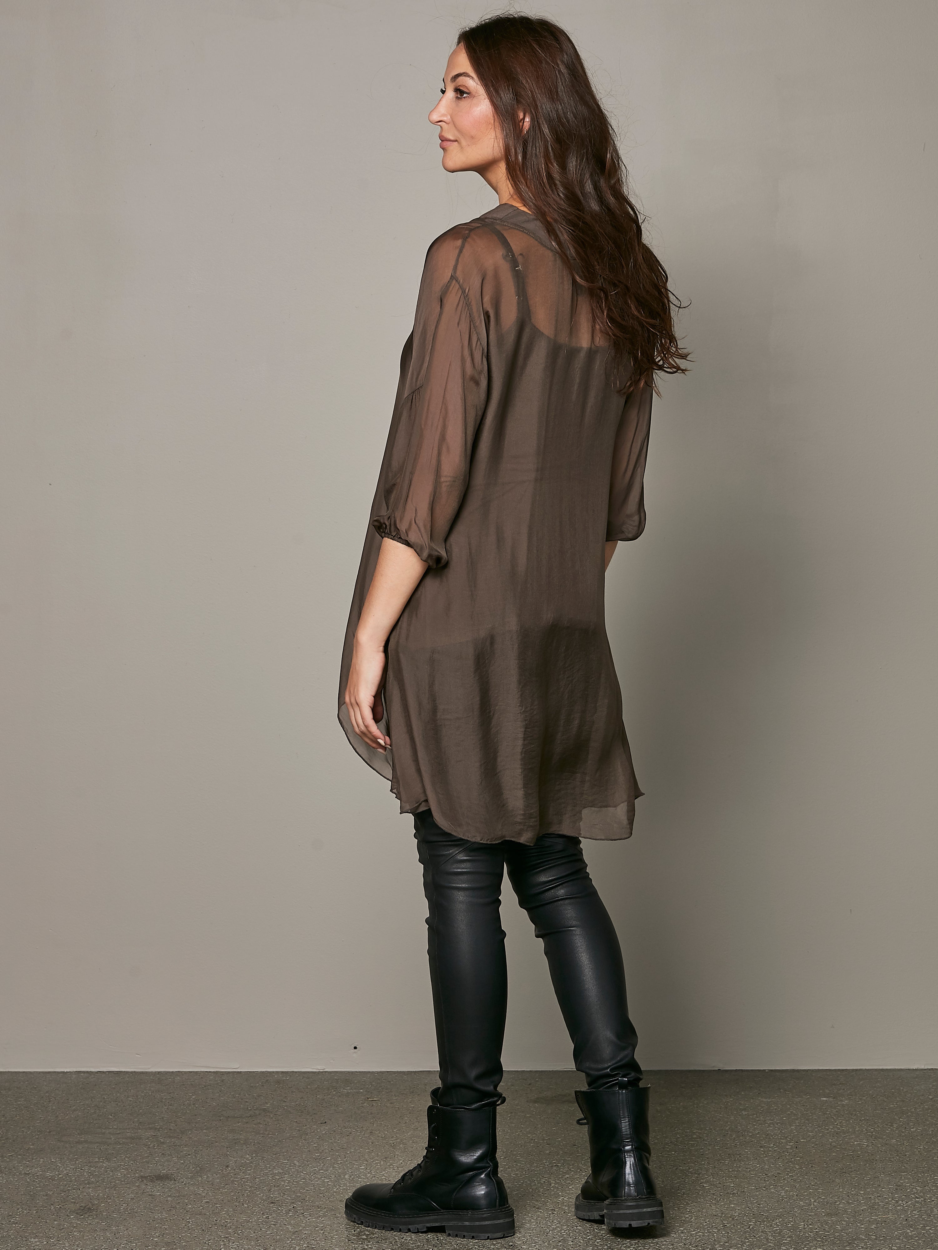 VANINA tunic - Dark Brown