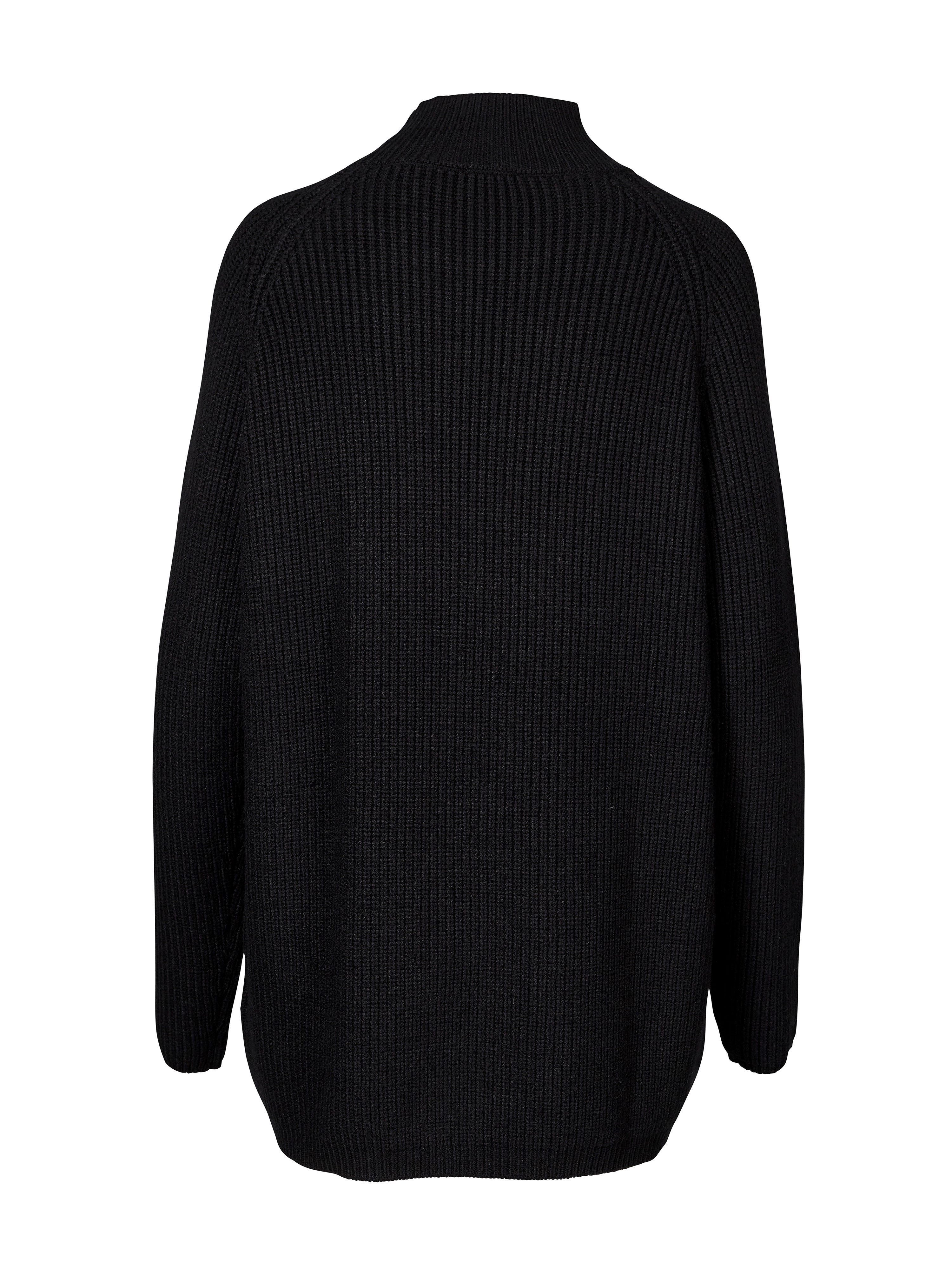 VENJA knitted blouse - Black