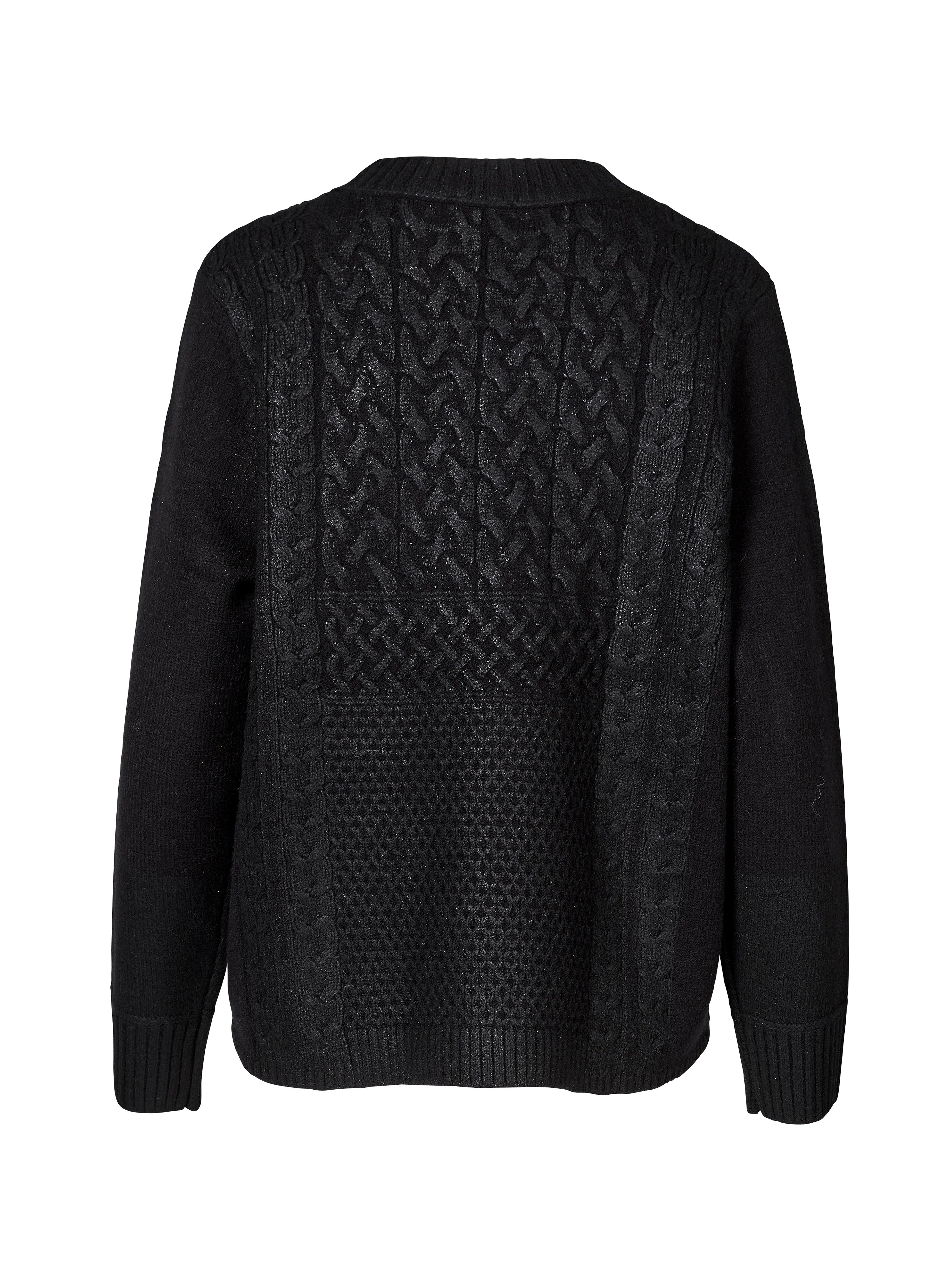 VIBE knit blouse - Black mix