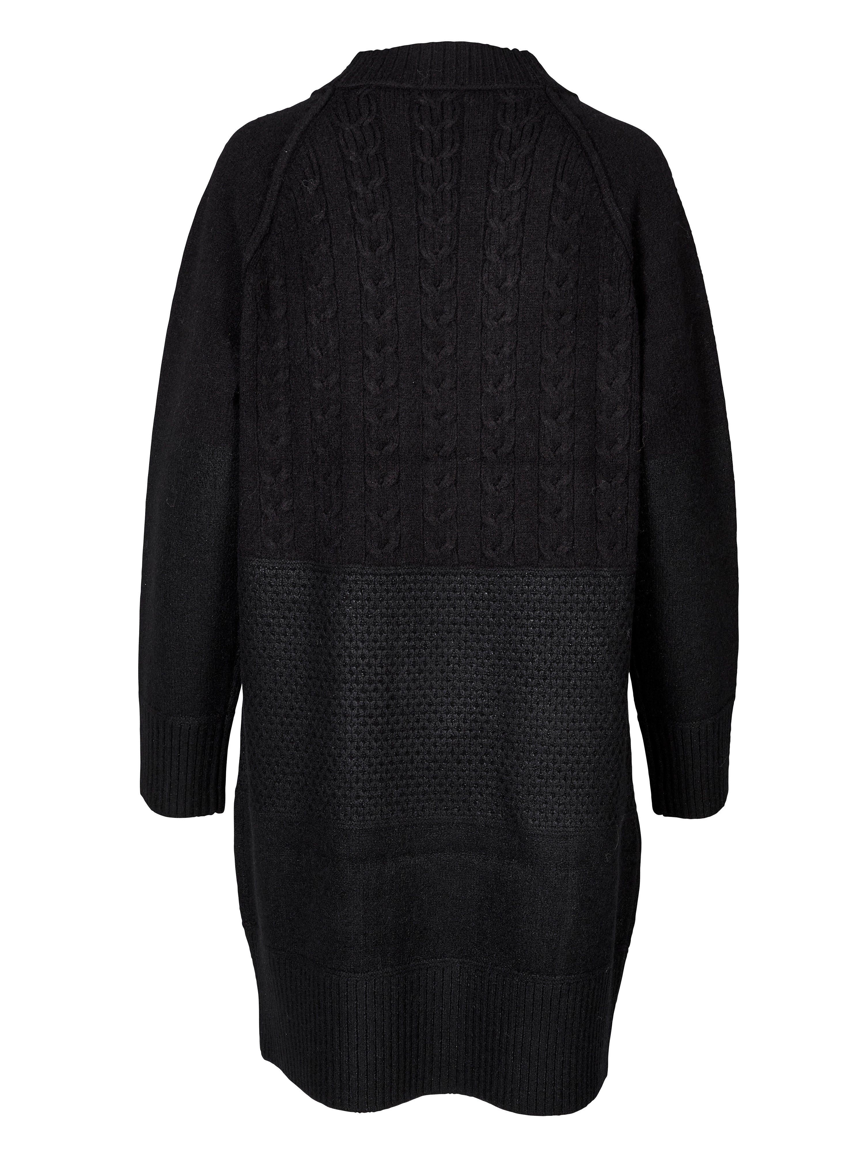 VIBE knitted cardigan - Black mix