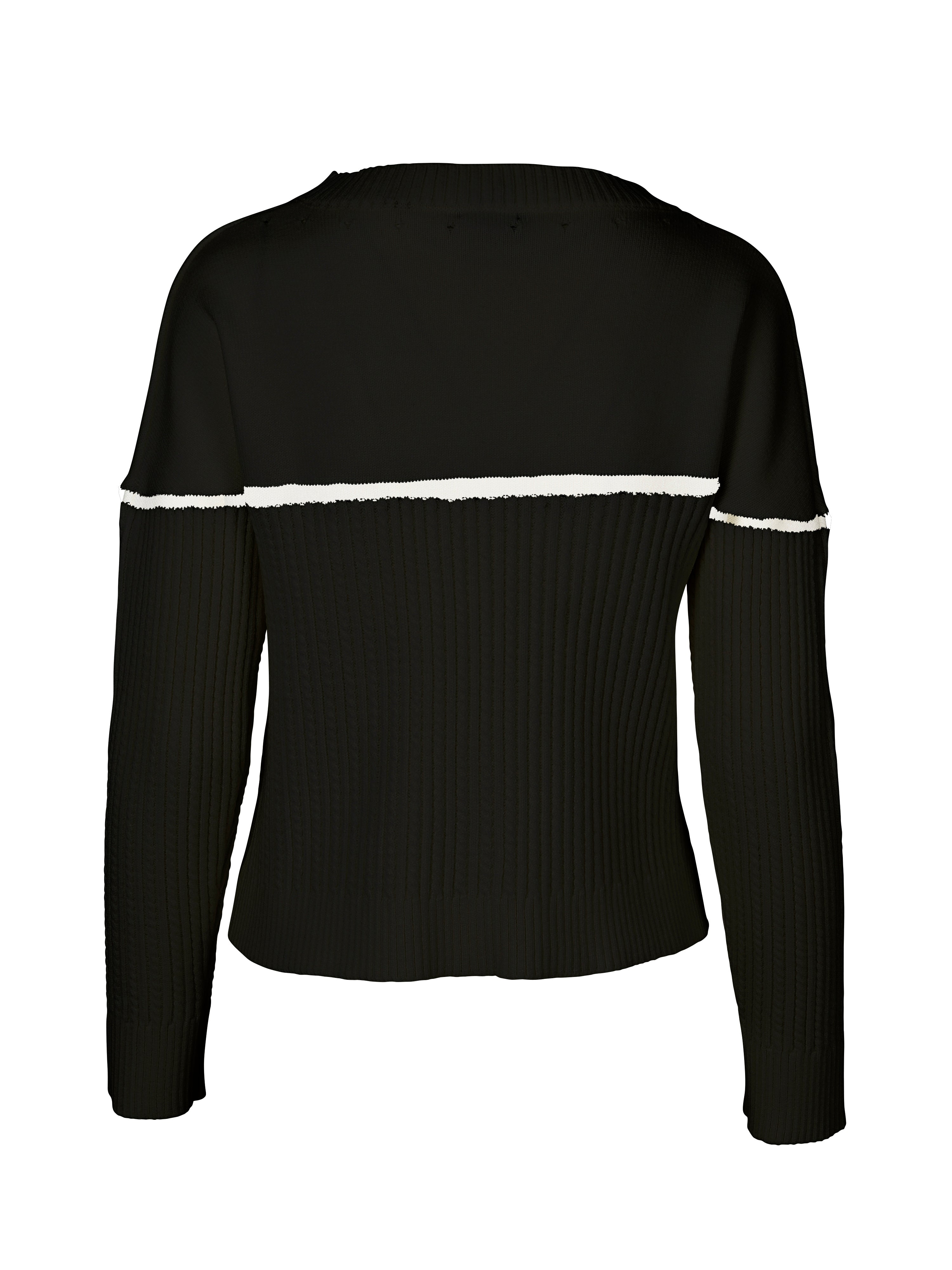 VINCA knit blouse - Black