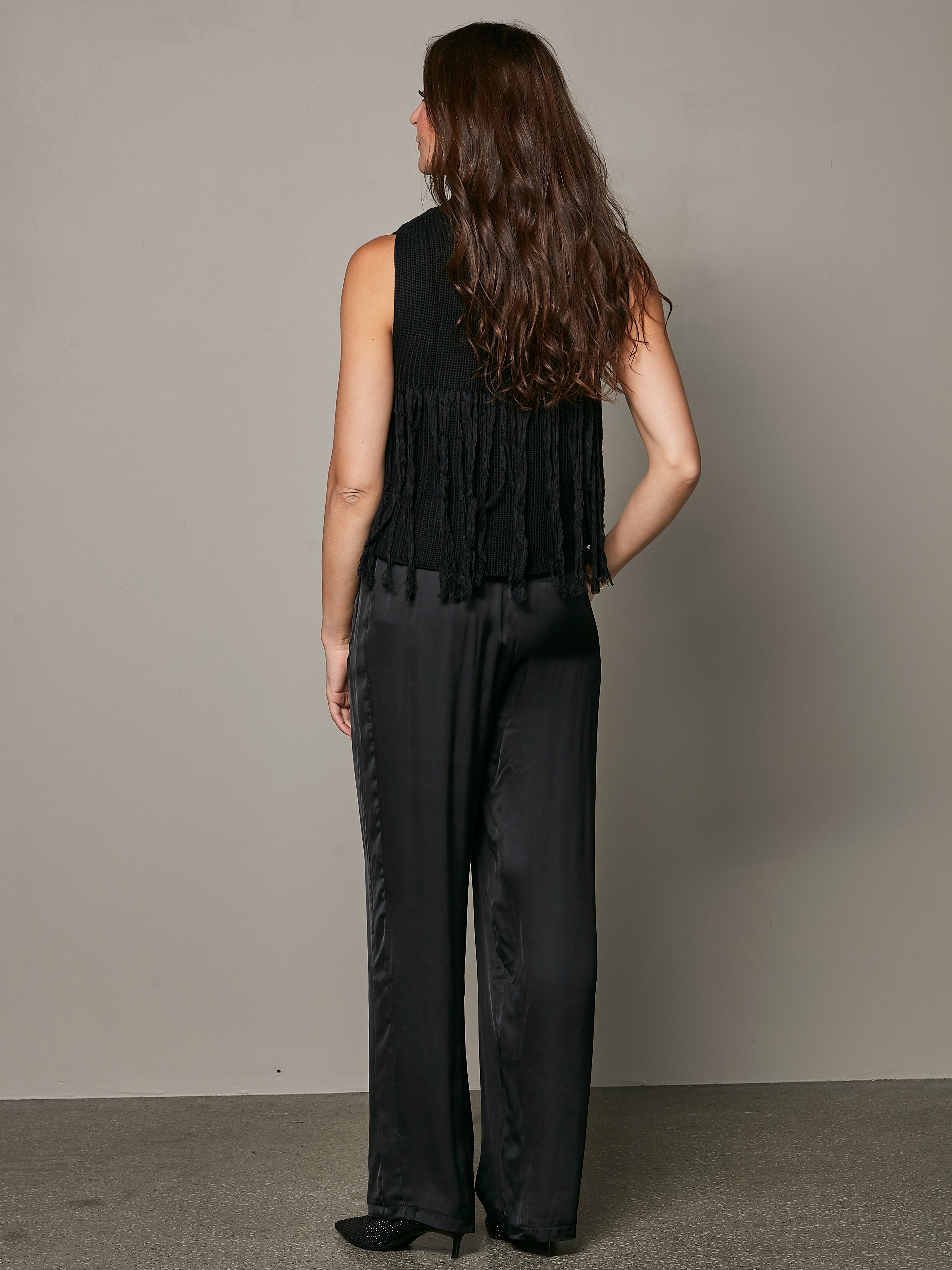 VIRNA knit vest - Black