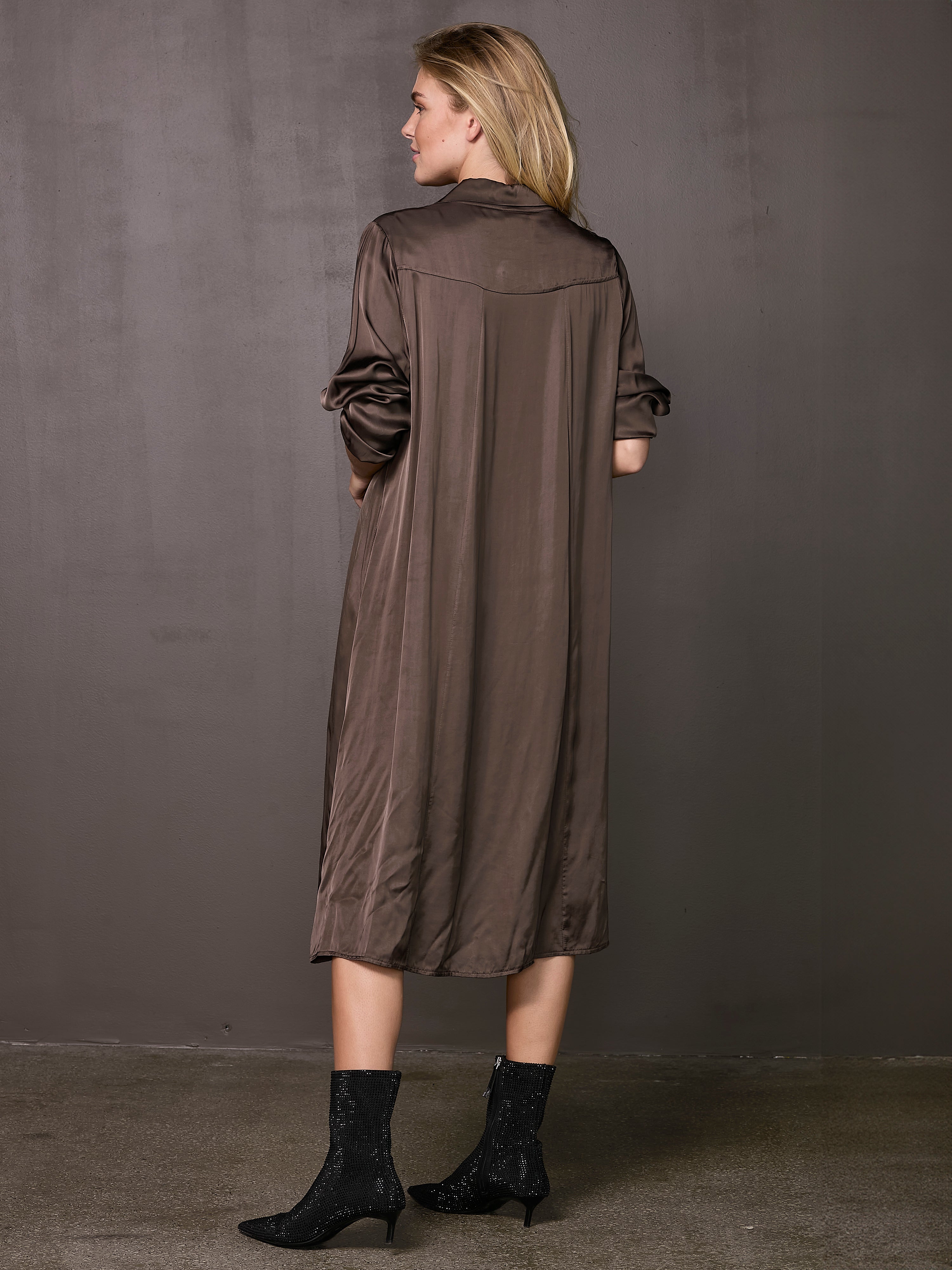 VALINA dress - Dark Brown