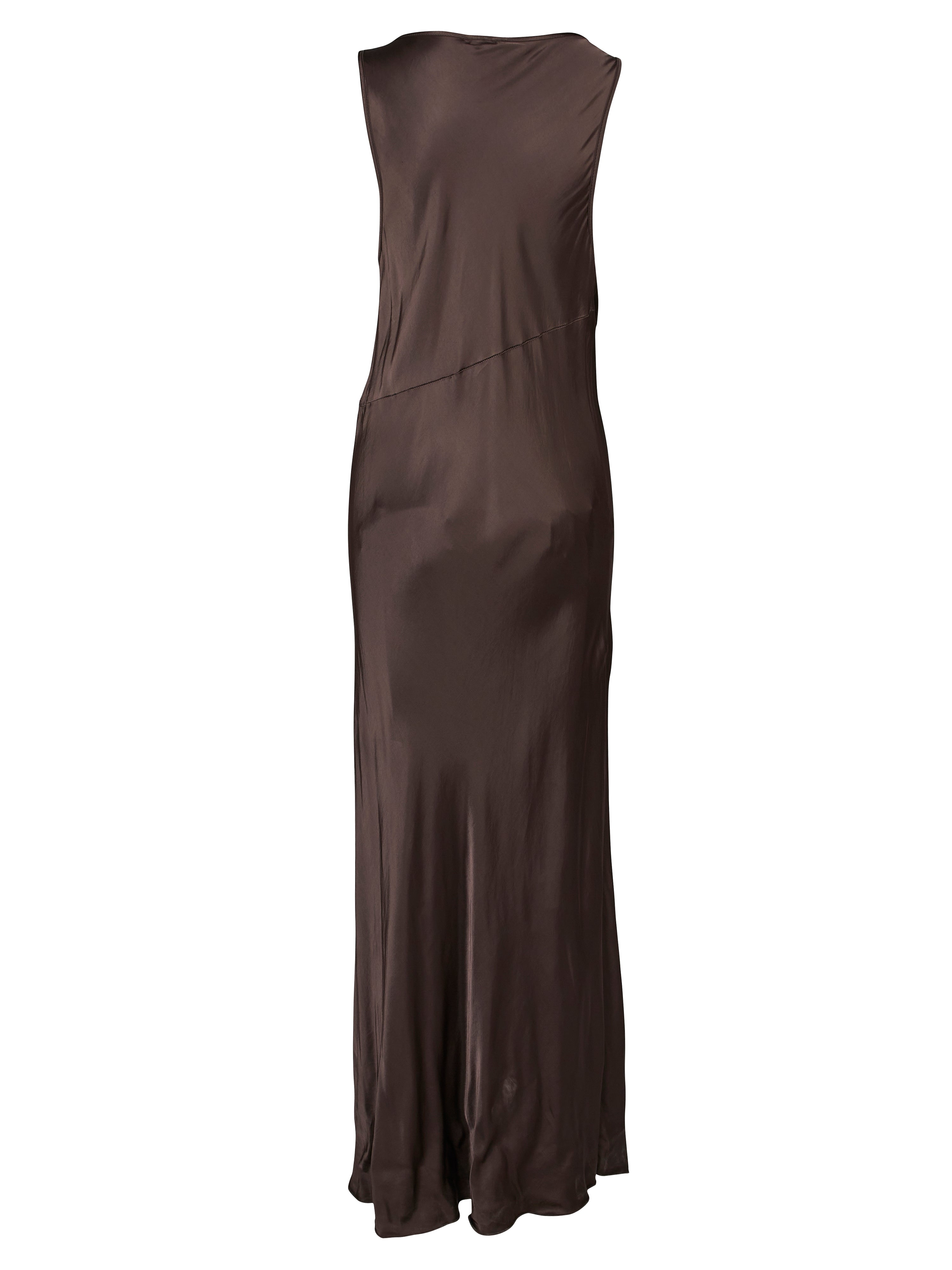 VANILLA long dress - Dark Brown