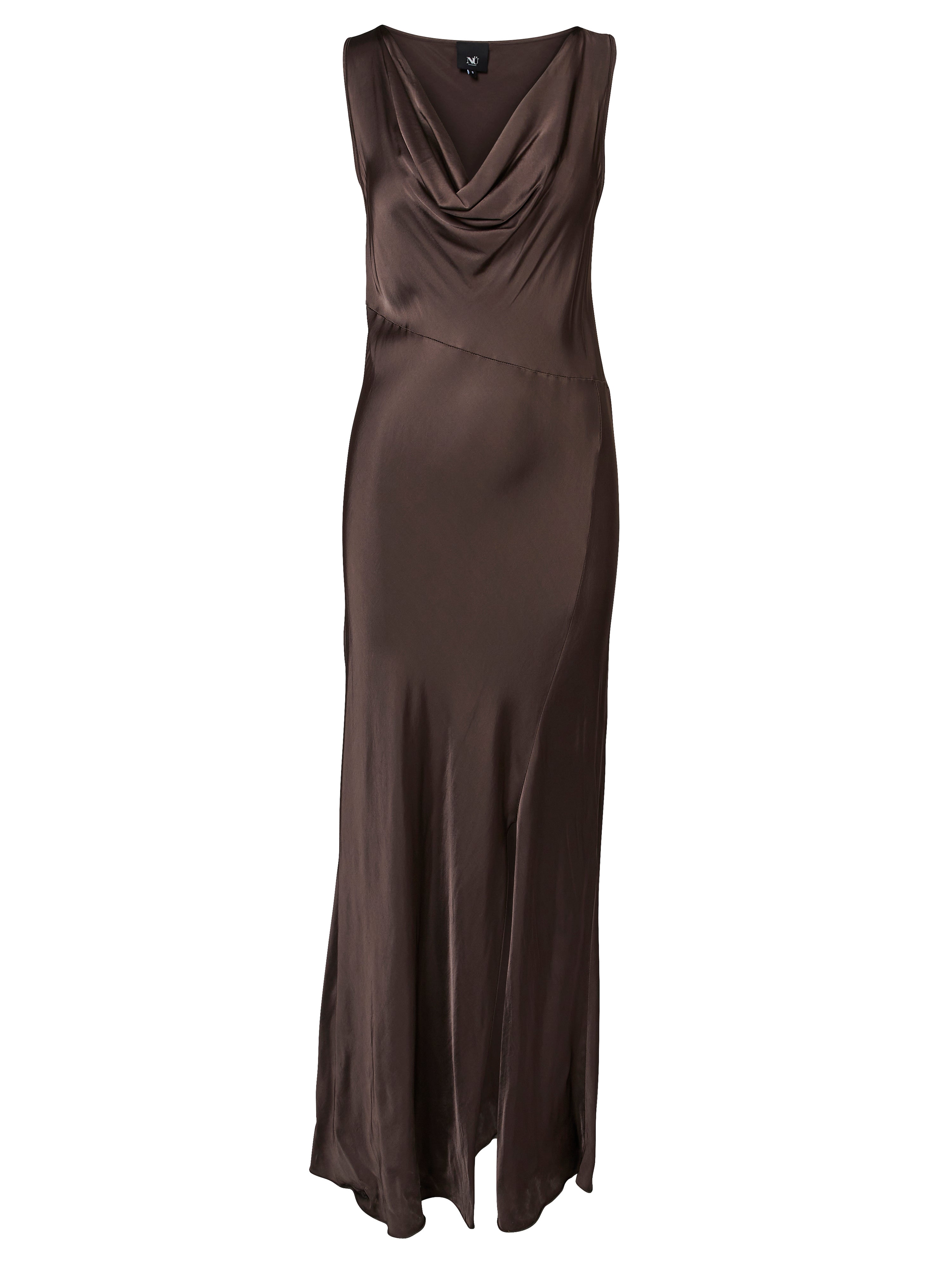 VANILLA long dress - Dark Brown