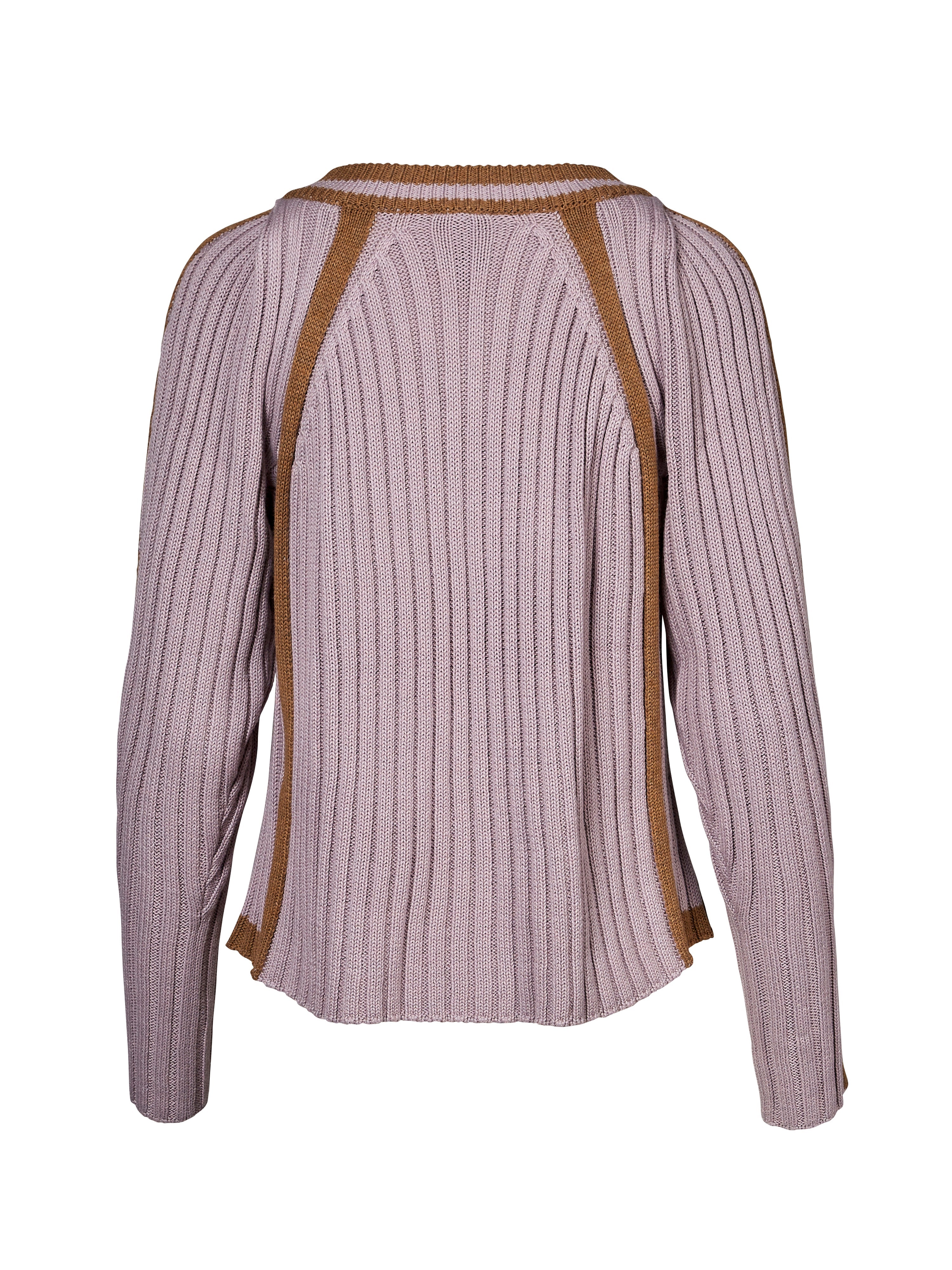 VEGA gebreide blouse - Dusty purple mix