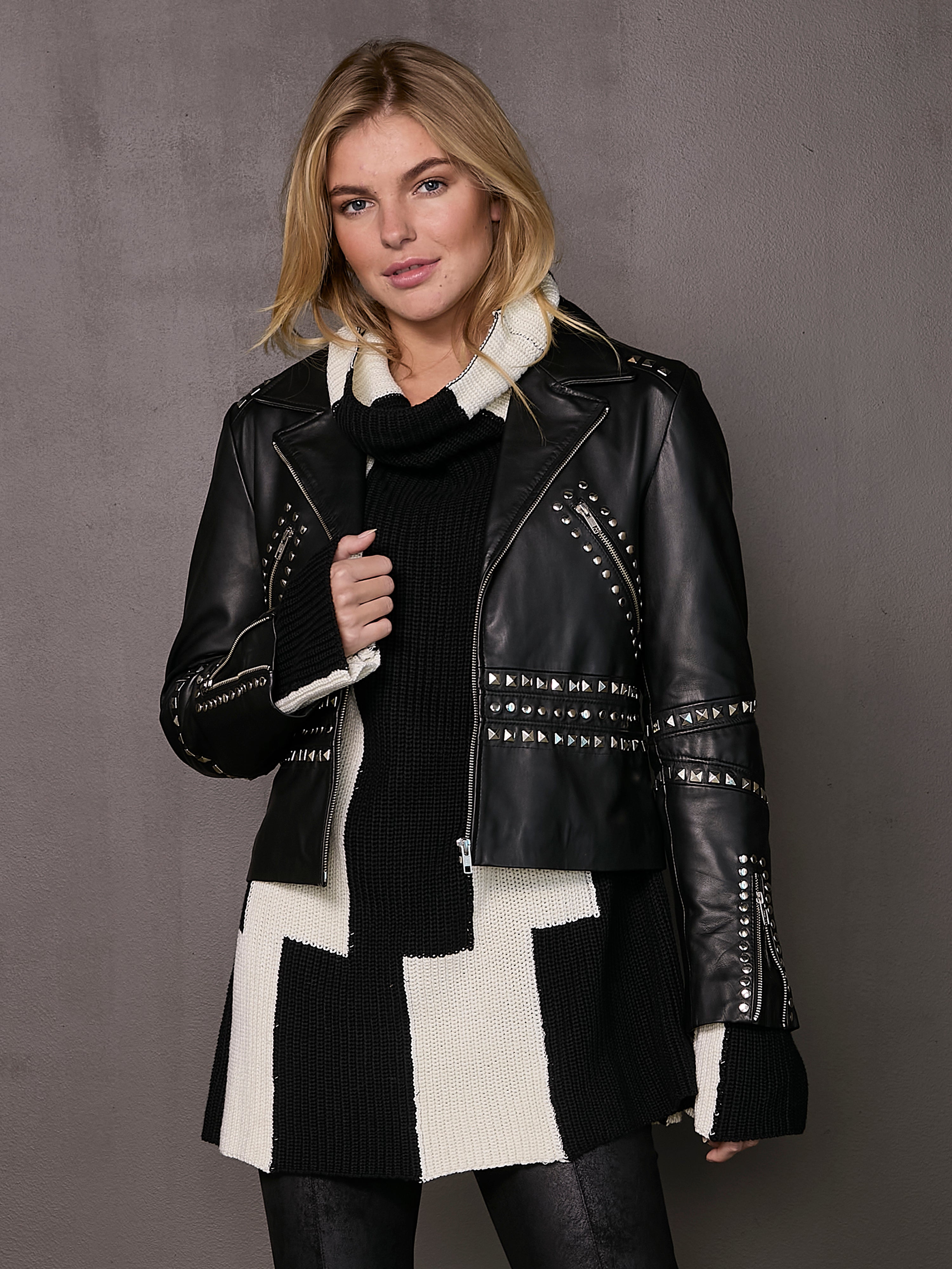 VERENA biker jacket - Black