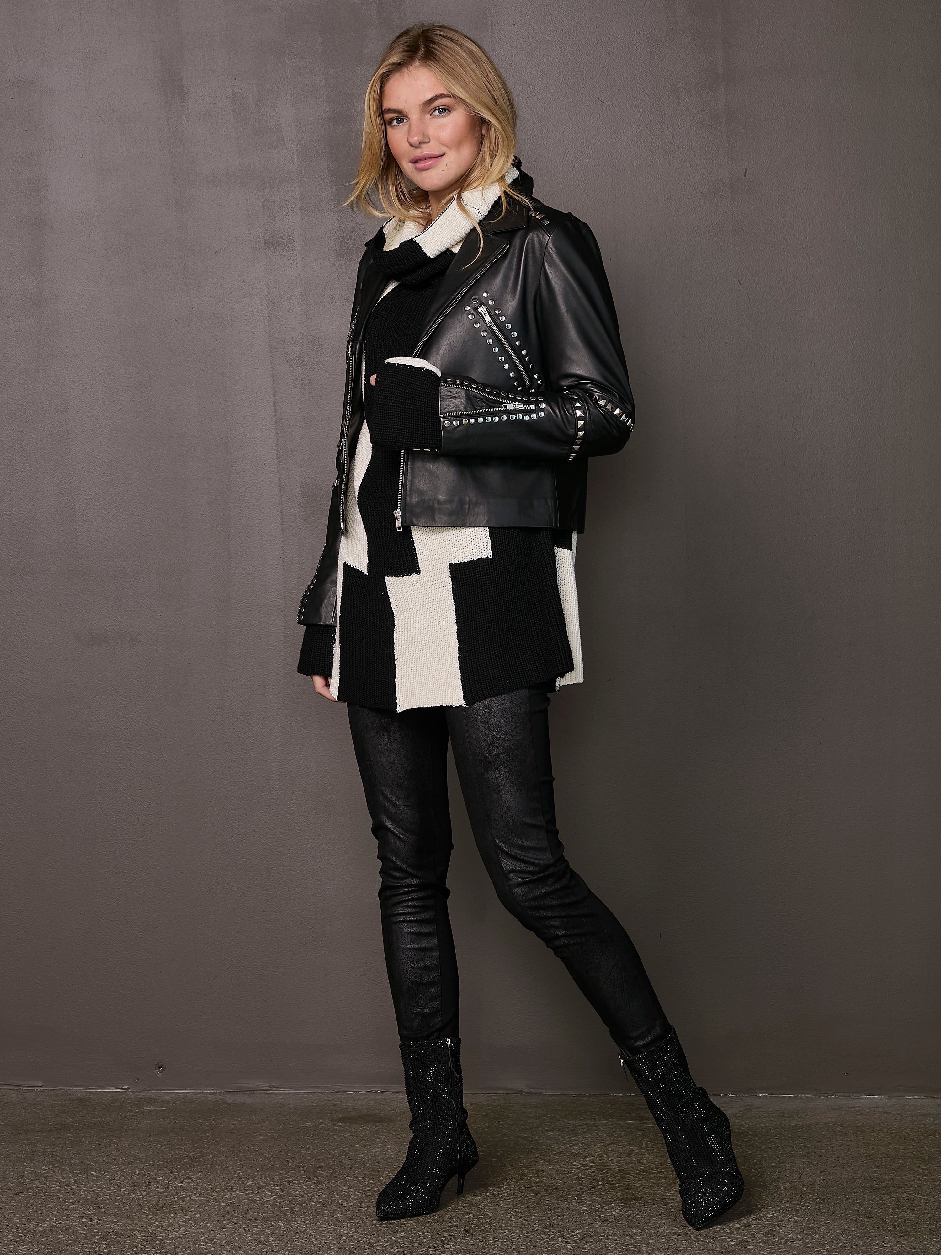 VERENA biker jacket - Black