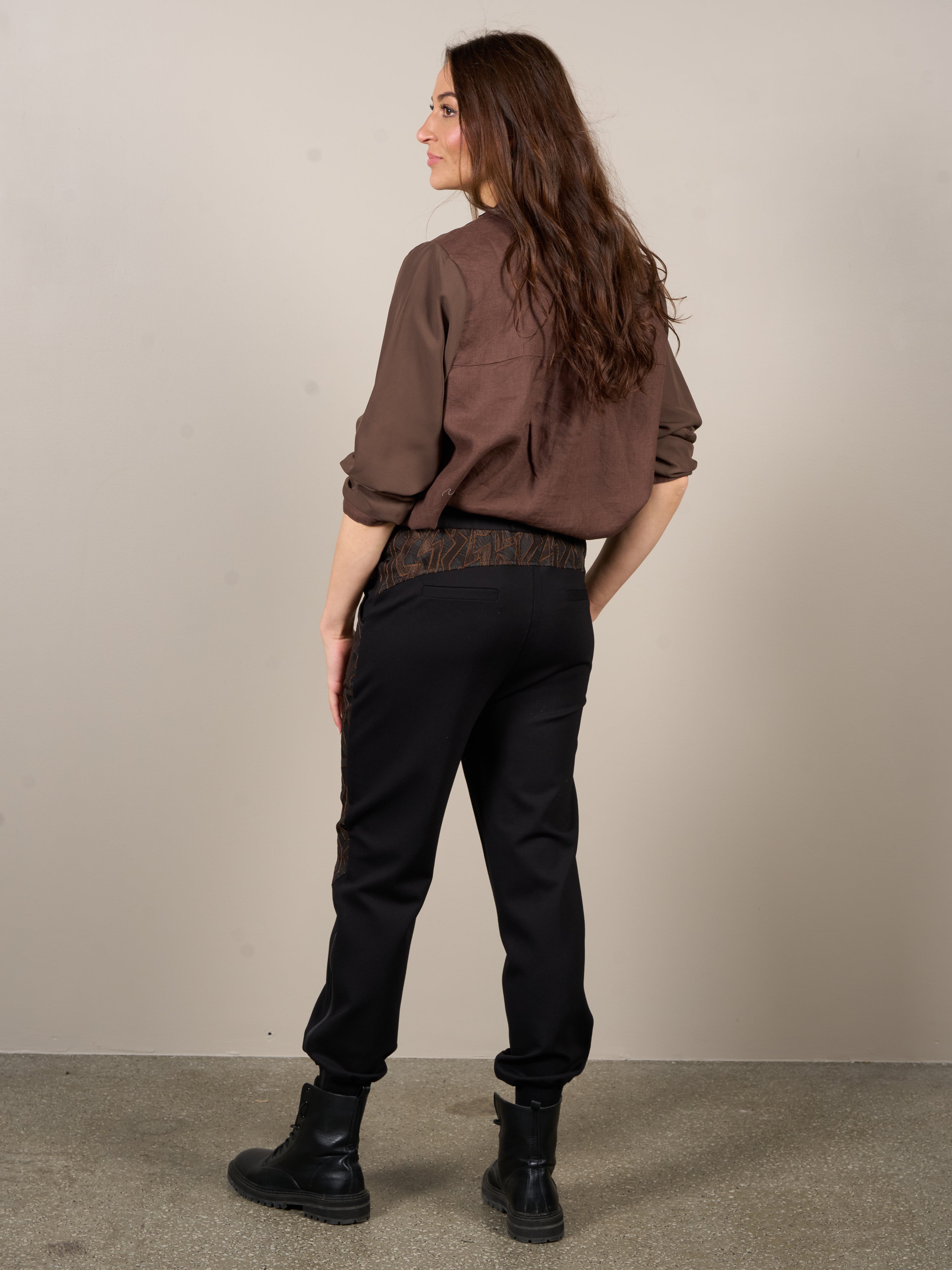 VESTA trousers - Dark Brown