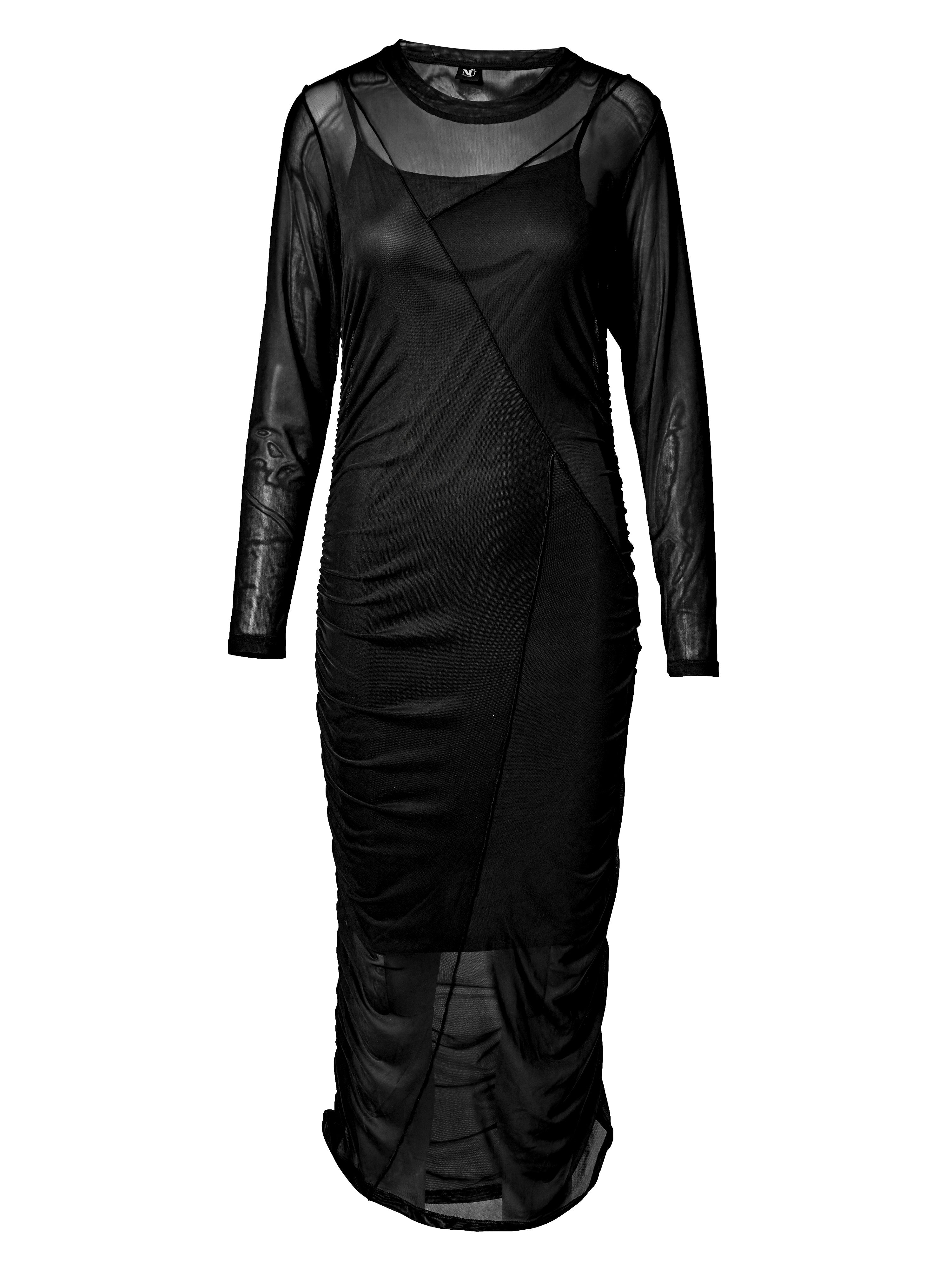 VINJA mesh dress - Black